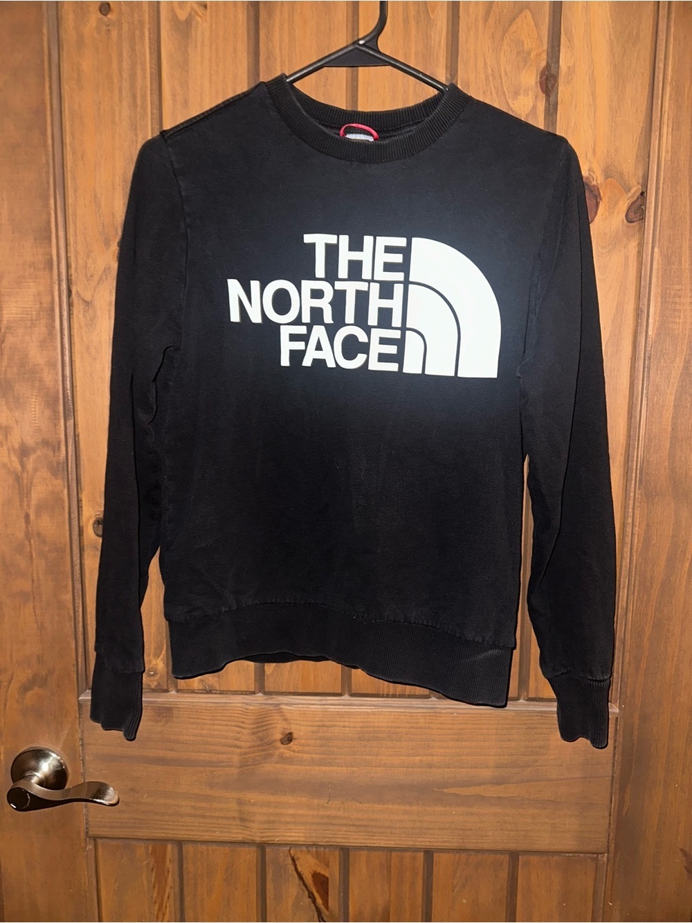 The North Face Black Sweatshirt with White Logo Tag